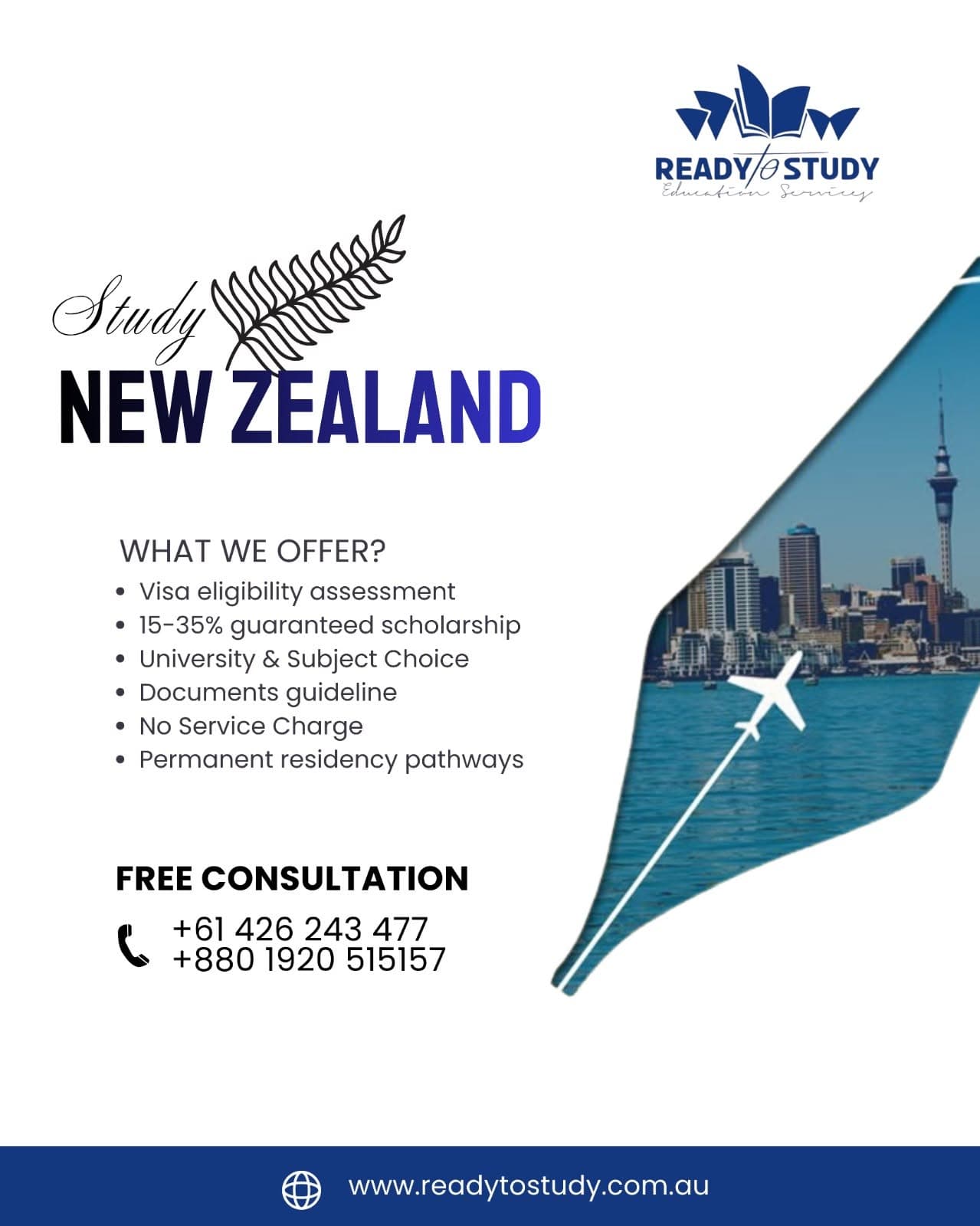 Study in New Zealand destination image for Ready to Study